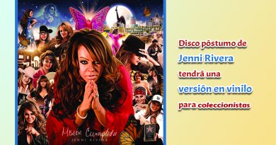 Disco póstumo de Jenni Rivera tendrá una versión en vinilo para coleccionistas