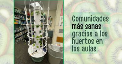 Comunidades más sanas gracias a los huertos en las aulas