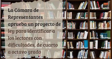 La Cámara de Representantes aprueba un proyecto de ley para identificar a los lectores con dificultades, de cuarto a octavo grado