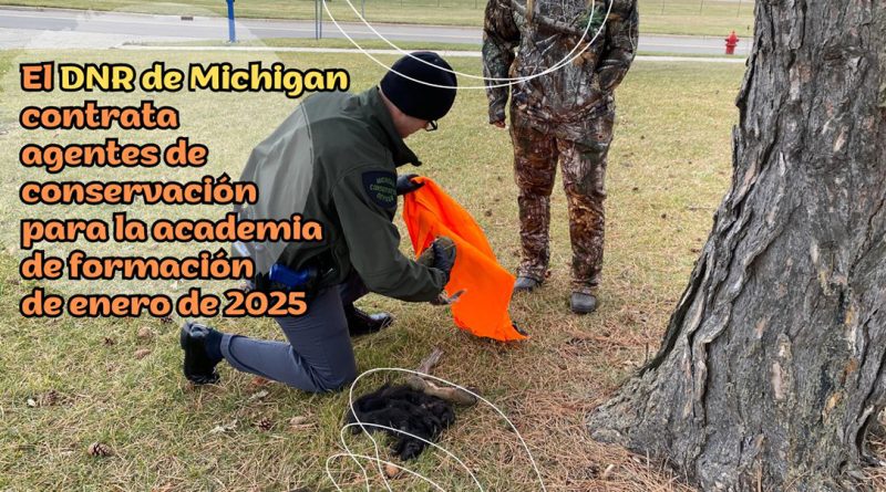El DNR de Michigan contrata agentes de conservación para la academia de formación de enero de 2025