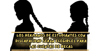Los hermanos de estudiantes con discapacidad serán elegibles para las cuentas de becas