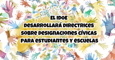El IDOE desarrollará directrices sobre designaciones cívicas para estudiantes y escuelas