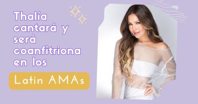 Thalía cantará y será coanfitriona en los Latin AMAs