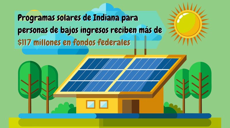 Nuevos fondos federales permitirán el desarrollo de programas solares para personas de bajos ingresos en todo el estado. El dinero permitirá a los hogares de comunidades de bajos ingresos y desfavorecidas beneficiarse de la energía solar. La Agencia de Protección del Medio Ambiente concedió más de ciento diecisiete millones de dólares a la Asociación de Acción Comunitaria de Indiana, junto con otras entidades comunitarias y gobiernos. Esto incluye a las ciudades de Fort Wayne, Gary e Indianápolis, así como a la NAACP de Indiana. Los fondos se utilizarán para crear nuevos incentivos a la energía solar para residentes con bajos ingresos y contribuir al ahorro energético en los hogares. El dinero también se destinará a instalaciones solares comunitarias, que proporcionan acceso a la energía solar a viviendas plurifamiliares, inquilinos y personas sin espacios idóneos en sus tejados. Un portavoz del Programa Solar Vecinos Unidos de Indiana afirmó que esta subvención amplía el "acceso equitativo" a los beneficios de la energía solar para todos los habitantes de Indiana. Este artículo fue publicado originalmente por WNIN.