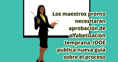 Los maestros pronto necesitarán aprobación de alfabetización temprana. IDOE publica nueva guía sobre el proceso