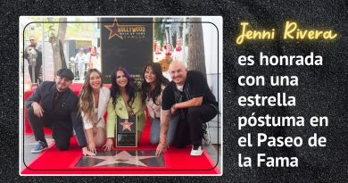 Jenni Rivera es honrada con una estrella póstuma en el Paseo de la Fama