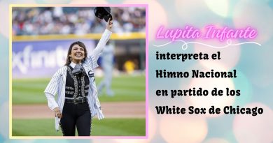 Lupita Infante interpreta el Himno Nacional en partido de los White Sox de Chicago