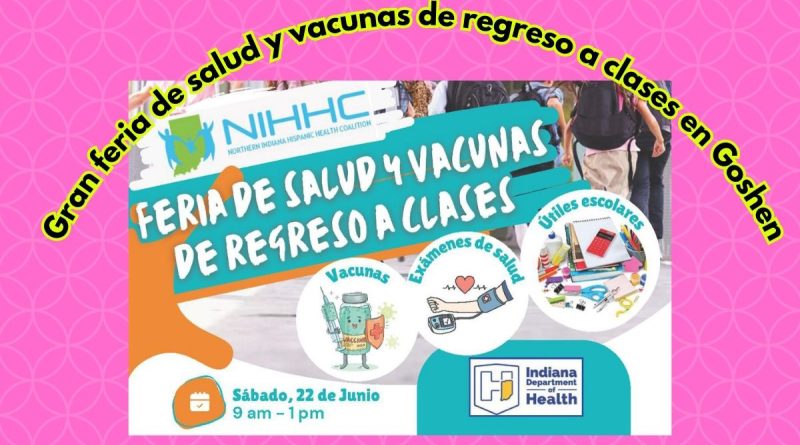 Gran feria de salud y vacunas de regreso a clases en Goshen