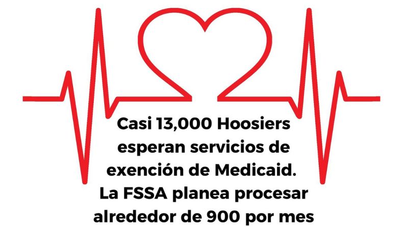 Casi 13,000 Hoosiers esperan servicios de exención de Medicaid. La FSSA planea procesar alrededor de 900 por mes