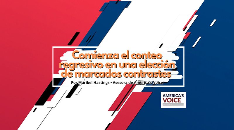 Comienza el conteo regresivo en una elección de marcados contrastes
