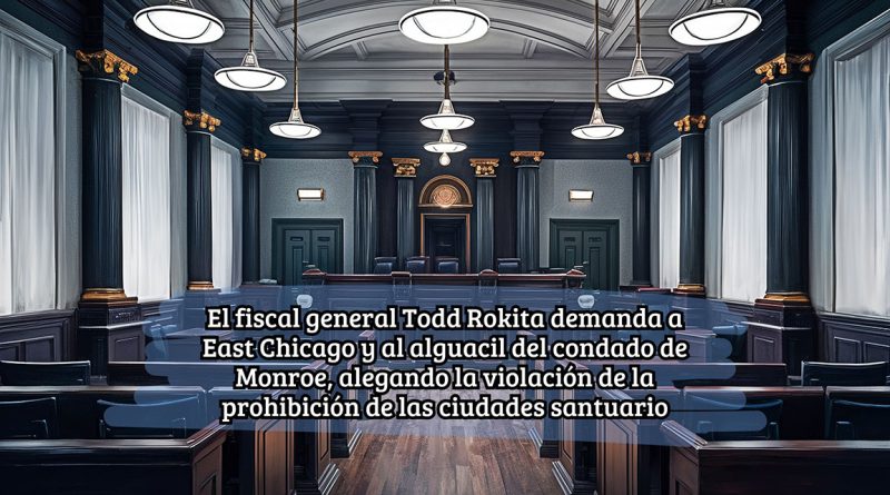 El fiscal general Todd Rokita demanda a East Chicago y al alguacil del condado de Monroe, alegando la violación de la prohibición de las ciudades santuario