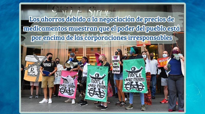 Los ahorros debido a la negociación de precios de medicamentos muestran que el poder del pueblo está por encima de las corporaciones irresponsables