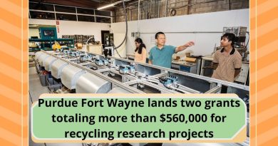 Purdue Fort Wayne lands two grants totaling more than $560,000 for recycling research projects