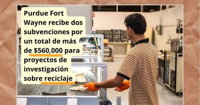 Purdue Fort Wayne recibe dos subvenciones por un total de más de $560,000 para proyectos de investigación sobre reciclaje