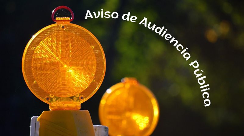 Aviso de Audiencia Pública