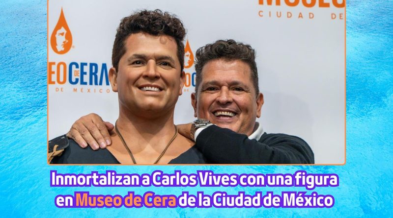 Inmortalizan a Carlos Vives con una figura en Museo de Cera de la Ciudad de México