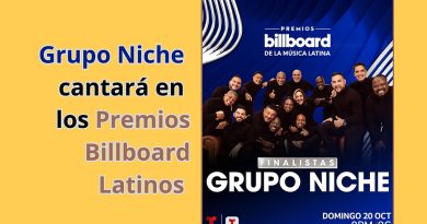 Grupo Niche cantará en los Premios Billboard Latinos