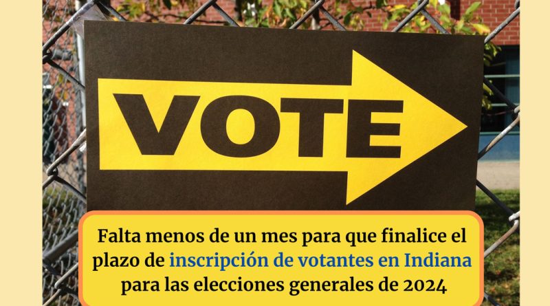 Falta menos de un mes para que finalice el plazo de inscripción de votantes en Indiana para las elecciones generales de 2024