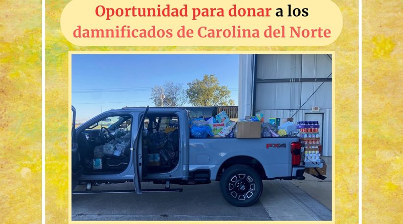 Oportunidad para donar a los damnificados de Carolina del Norte