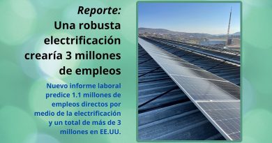 Reporte: Una robusta electrificación crearía 3 millones de empleos