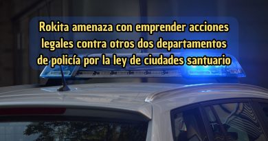Rokita amenaza con emprender acciones legales contra otros dos departamentos de policía por la ley de ciudades santuario