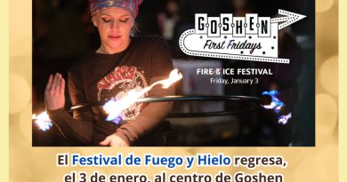 El Festival de Fuego y Hielo regresa, el 3 de enero, al centro de Goshen
