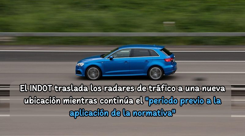 El INDOT traslada los radares de tráfico a una nueva ubicación mientras continúa el "periodo previo a la aplicación de la normativa"
