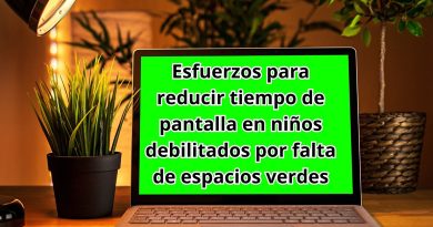 Esfuerzos para reducir tiempo de pantalla en niños debilitados por falta de espacios verdes