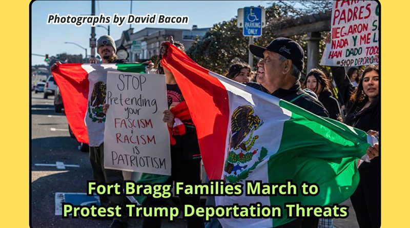 Fort Bragg Families March to Protest Trump Deportation Threats