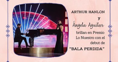 Arthur Hanlon y Ángela Aguilar brillan en Premio Lo Nuestro con el debut de “Bala Perdida”