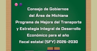 Consejo de Gobiernos del Área de Michiana Programa de Mejora del Transporte y Estrategia Integral de Desarrollo Económico para el año fiscal estatal (SFY) 2026-2030