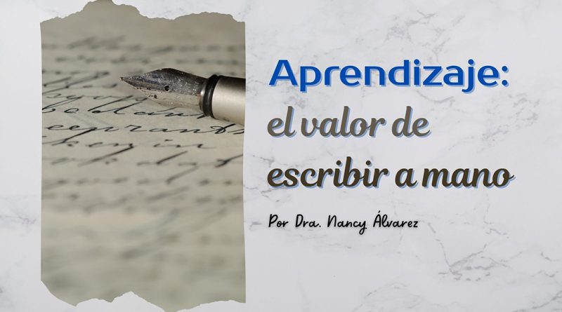 Aprendizaje: el valor de escribir a mano