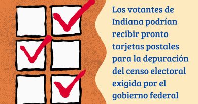 Los votantes de Indiana podrían recibir pronto tarjetas postales para la depuración del censo electoral exigida por el gobierno federal