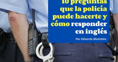 10 preguntas que la policía puede hacerte y cómo responder en inglés