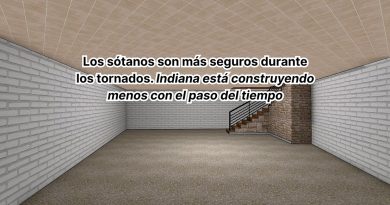 Los sótanos son más seguros durante los tornados. Indiana está construyendo menos con el paso del tiempo