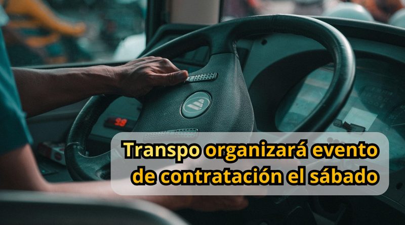 Transpo organizará evento de contratación el sábado