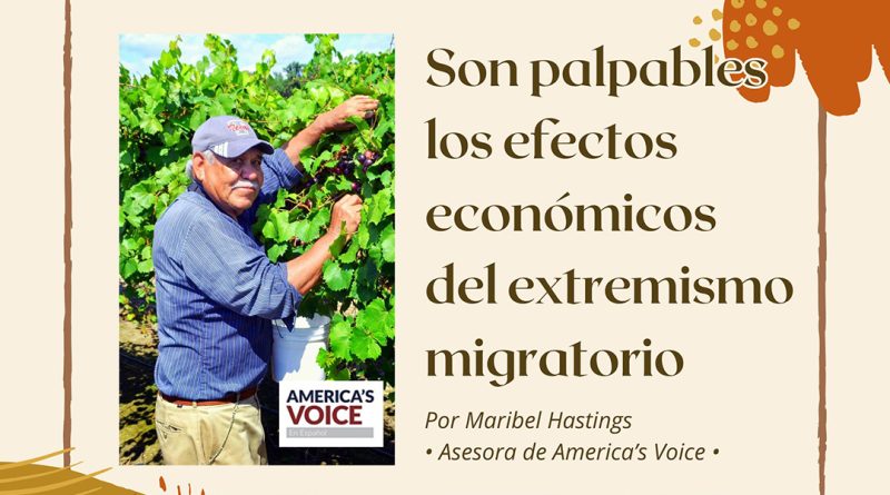 Son palpables los efectos económicos del extremismo migratorio