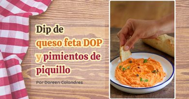 Dip de queso feta DOP y pimientos de piquillo