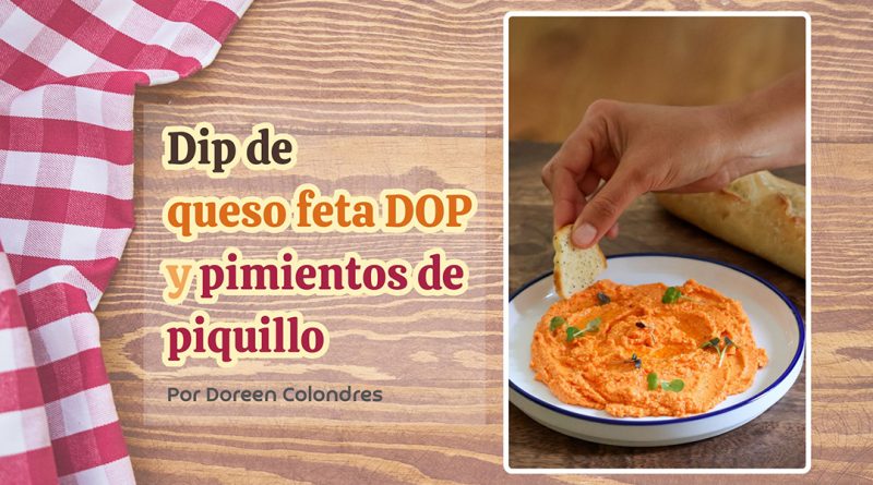 Dip de queso feta DOP y pimientos de piquillo