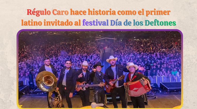 Régulo Caro hace historia como el primer latino invitado al festival Día de los Deftones