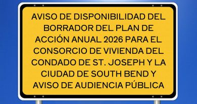 AVISO DE DISPONIBILIDAD DEL BORRADOR DEL PLAN DE ACCIÓN ANUAL 2026 PARA EL CONSORCIO DE VIVIENDA DEL CONDADO DE ST. JOSEPH Y LA CIUDAD DE SOUTH BEND Y AVISO DE AUDIENCIA PÚBLICA