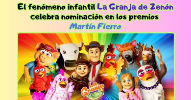 El fenómeno infantil La Granja de Zenón celebra nominación en los premios Martín Fierro