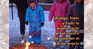 ¡Fuego, hielo y todo lo bueno, solo en el centro de Goshen el 2 de enero!