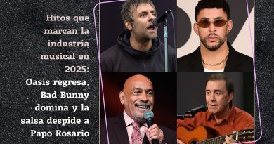 Hitos que marcan la industria musical en 2025: Oasis regresa, Bad Bunny domina y la salsa despide a Papo Rosario