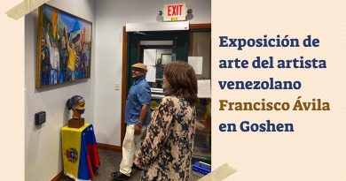 Exposición de arte del artista venezolano Francisco Ávila en Goshen