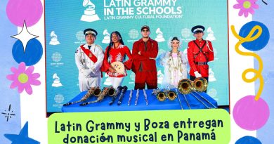 Latin Grammy y Boza entregan donación musical en Panamá