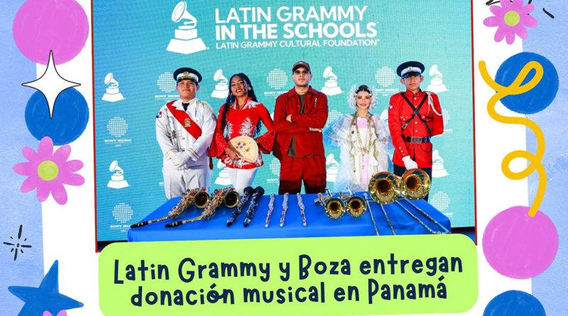 Latin Grammy y Boza entregan donación musical en Panamá