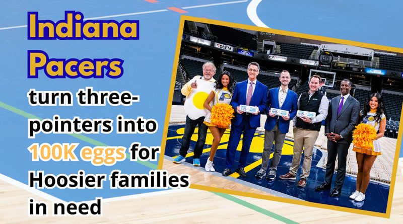 Indiana Pacers turn three-pointers into 100K eggs for Hoosier families in need
