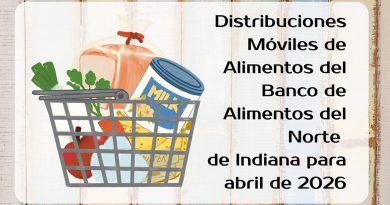 Distribuciones Móviles de Alimentos del Banco de Alimentos del Norte de Indiana para abril de 2026