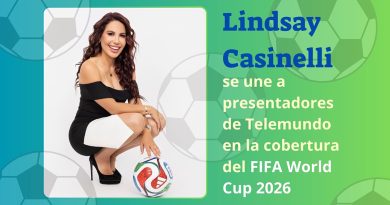 Lindsay Casinelli se une a presentadores de Telemundo en la cobertura del FIFA World Cup 2026